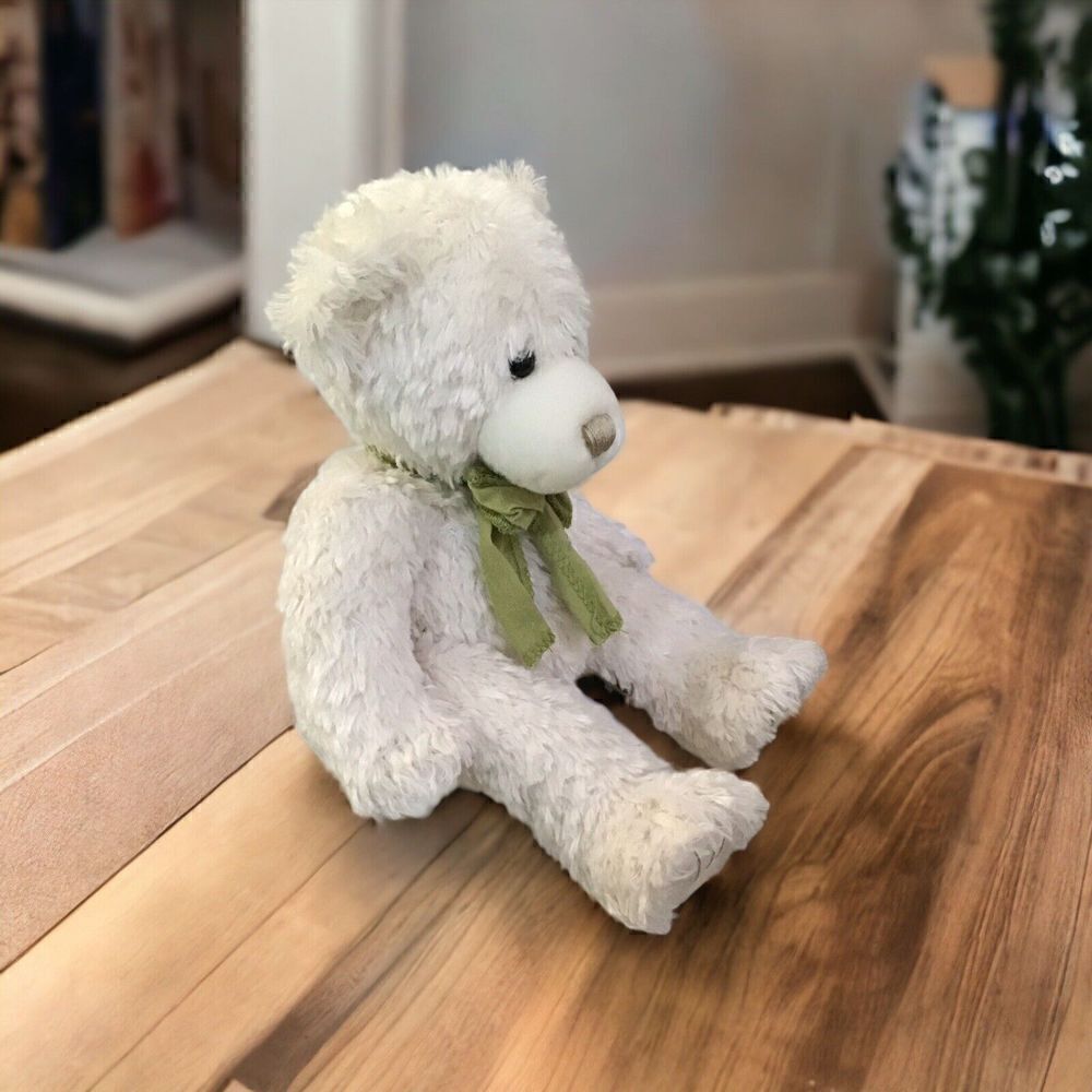 First & Main Scraggles The Bear 10” With Green Bow #1864 Stuffed Toy - Picture 2 of 4